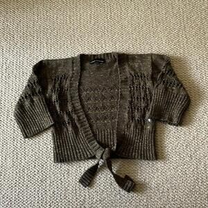 Green/brown cardigan​​​​​​​​​​